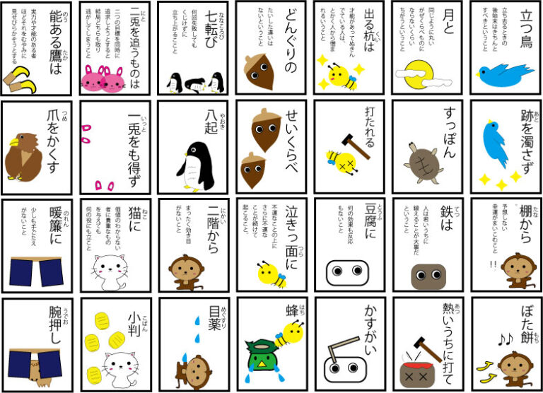 ことわざカルタ – ブリッジぷりんと